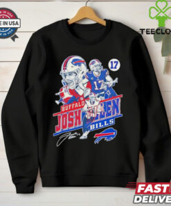 Buffalo Bills Josh Allen forever number 17 true Legends in our hearts signature shirt