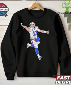 Buffalo Bills Josh Allen star rose cartoon shirt