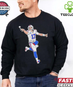 Buffalo Bills Josh Allen star rose cartoon shirt