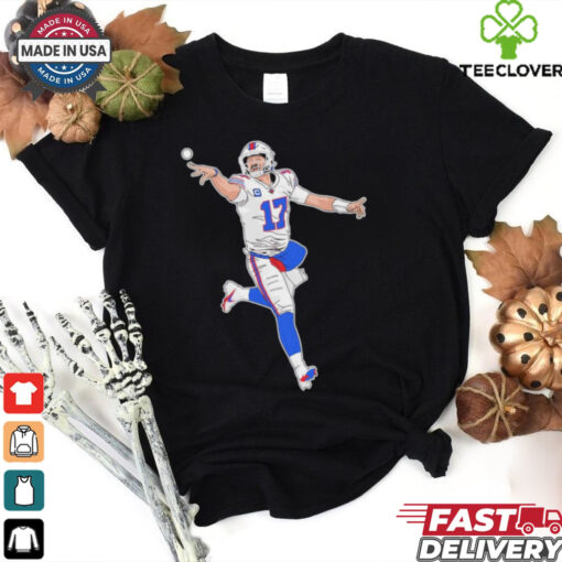 Buffalo Bills Josh Allen star rose cartoon shirt