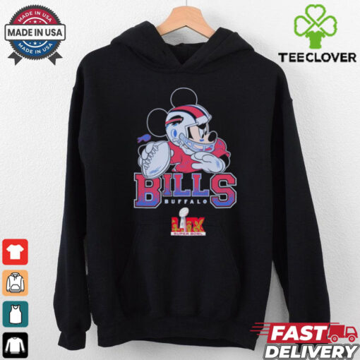 Buffalo Bills Junk Food Disney Mickey QB Super Bowl Lix Shirt