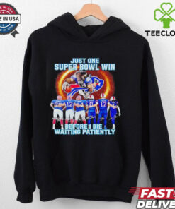Buffalo Bills Just One Buper Bowl Win Before I Die Waiting 2024 shirt