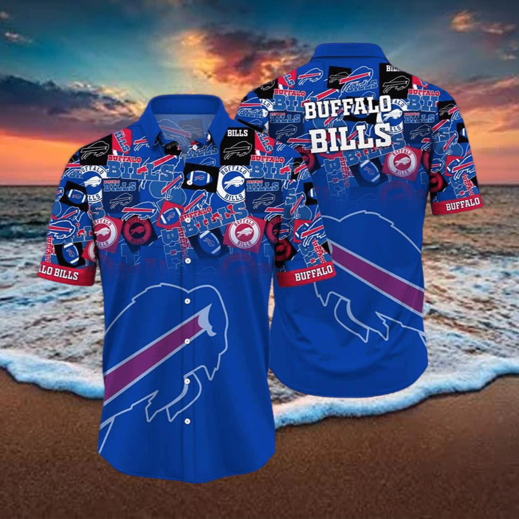 Buffalo Bills Logo Blue NFL Hawaiian Shirt Gift for Fans