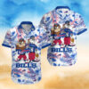 Buffalo Bills Luxury Monogram Blue Hawaiian Shirt