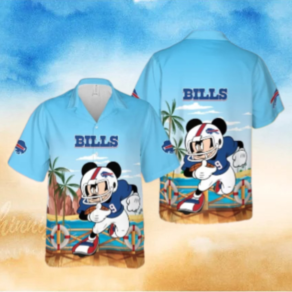 Buffalo Bills Mickey Football Ocean View Hawaiian Shirt Buffalo Bills Mickey Football Ocean View Hawaiian Shirt