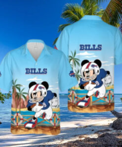 Buffalo Bills Mickey Football Ocean View Hawaiian Shirt