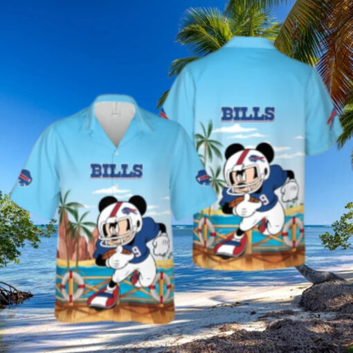 Buffalo Bills Mickey Football Ocean View Hawaiian Shirt