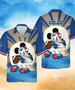 Buffalo Bills Mickey Mouse Beach Adventure Hawaiian Shirt