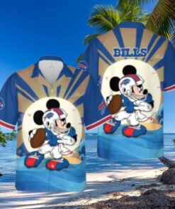 Buffalo Bills Mickey Mouse Beach Adventure Hawaiian Shirt