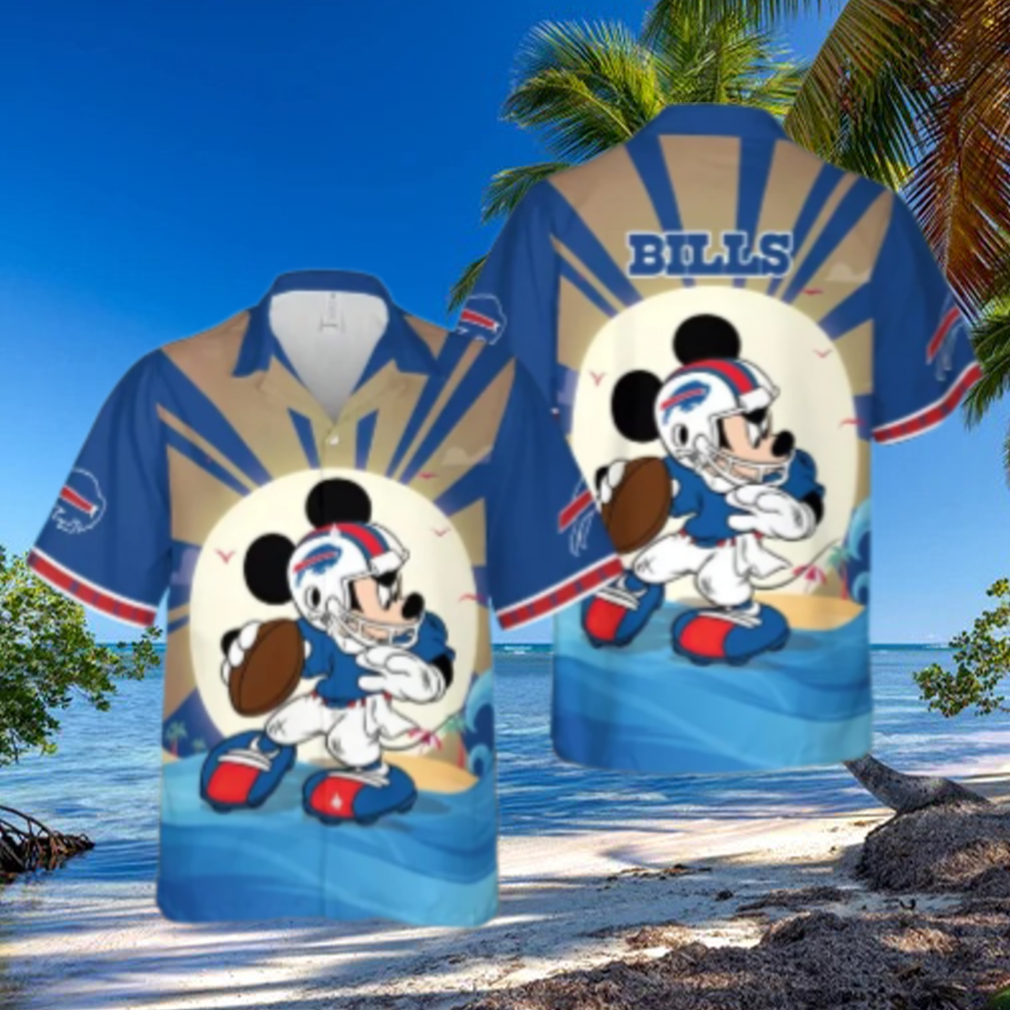 Buffalo Bills Mickey Mouse Beach Adventure Hawaiian Shirt Buffalo Bills Mickey Mouse Beach Adventure Hawaiian Shirt