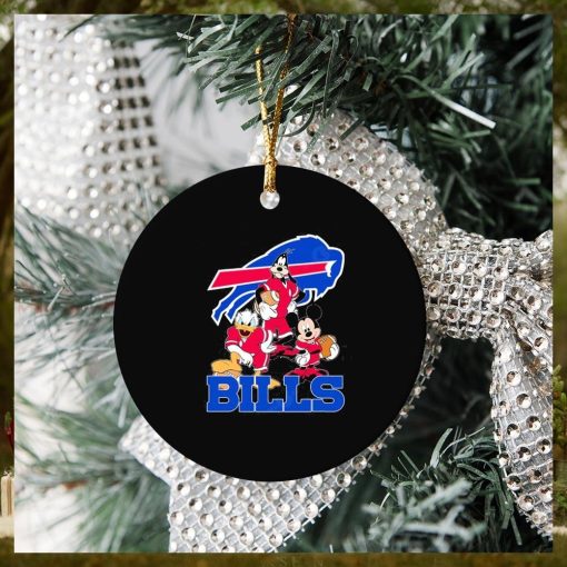 Buffalo Bills Mickey Mouse Donald Duck Goofy Baseball Ornament Christmas