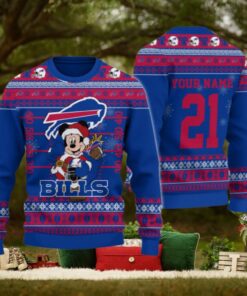 Buffalo Bills Mickey Mouse Santa Ugly Christmas Sweater