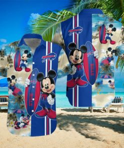 Los Angeles Rams Mickey Mouse Surfing On The Beach Hawaiian Shirt