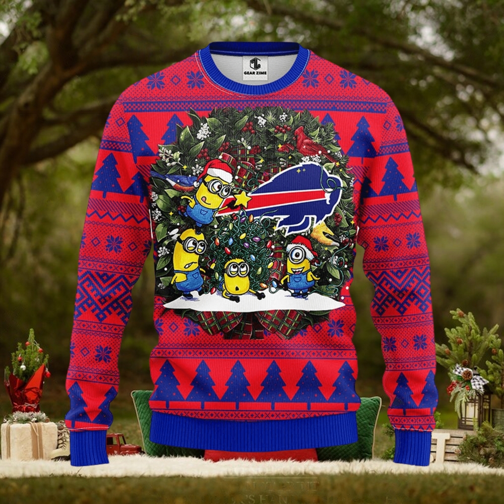 Buffalo Bills Minion Christmas Ugly Sweater Buffalo Bills Minion Christmas Ugly Sweater