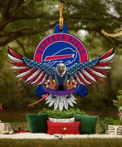 Buffalo Bills NFL American US Eagle Personalized Xmas Christmas Tree Decorations Ornament