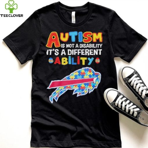 Buffalo Bills NFL Autism Is Not A Disability Shirt