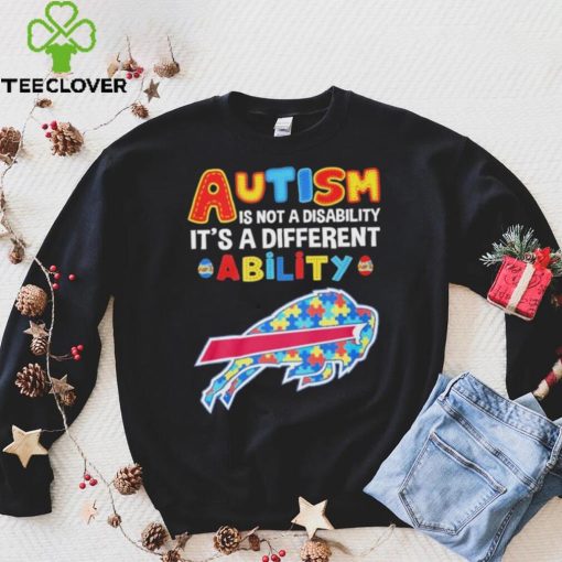 Buffalo Bills NFL Autism Is Not A Disability Shirt