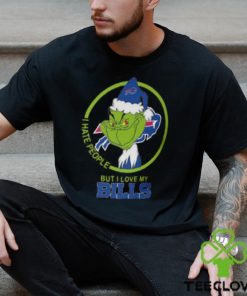 Buffalo Bills NFL Christmas Grinch Shirt I Hate People But I Love My Buffalo Bills