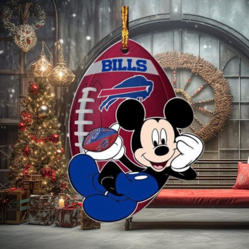 Buffalo Bills NFL Disney Mickey Mouse Xmas Gifts For Fans Personalized Christmas Tree Decorations Ornament