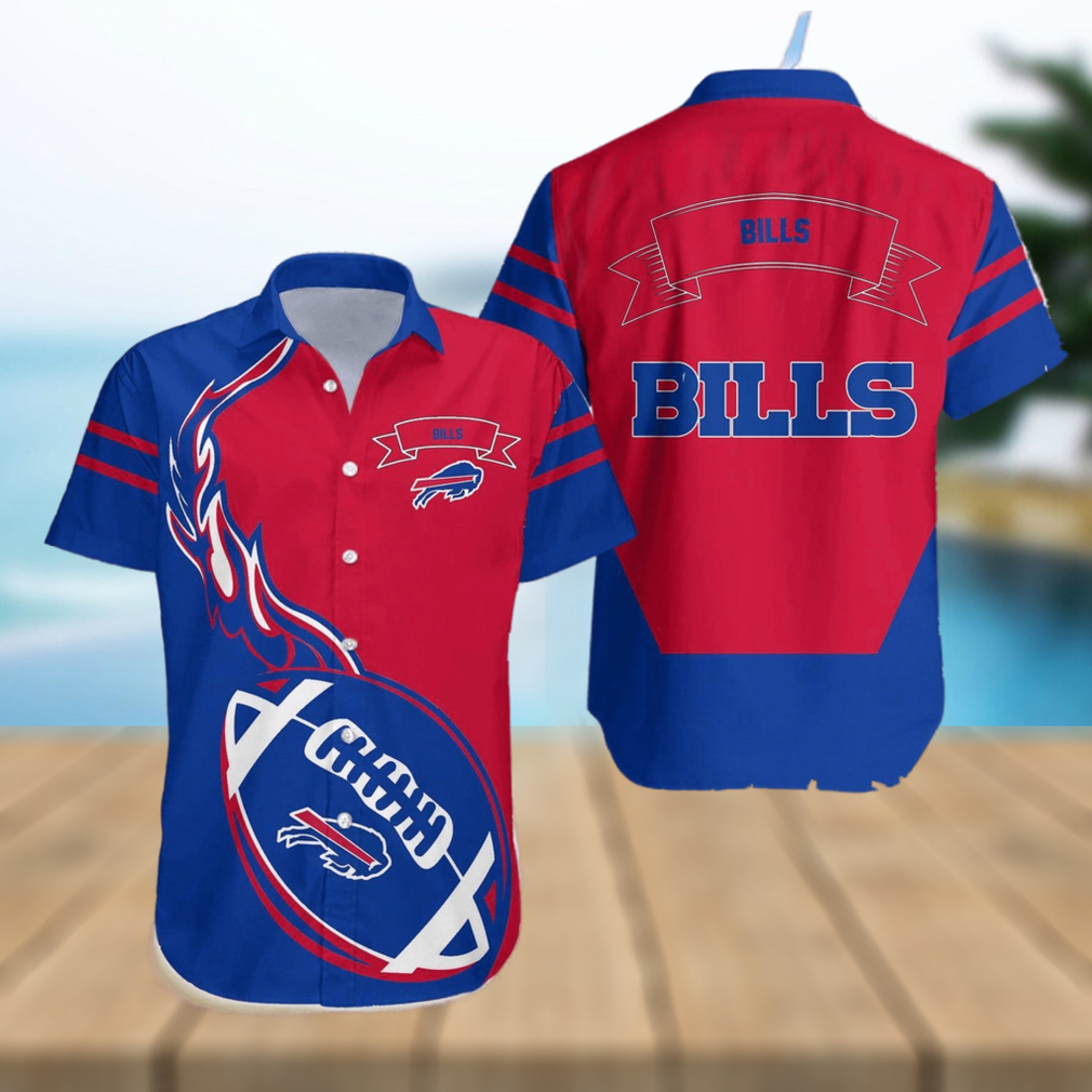 Buffalo Bills NFL Flame Ball Hawaiian Shirt For Fans Buffalo Bills NFL Flame Ball Hawaiian Shirt For Fans