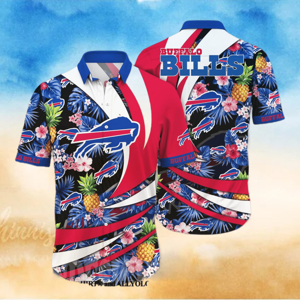 Buffalo Bills NFL Flower 3D All Over Print Hawaiian Shirt Buffalo Bills NFL Flower 3D All Over Print Hawaiian Shirt