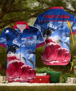 Buffalo Bills NFL For Fans dolphin Full Printed Hawaiian Button Shirt