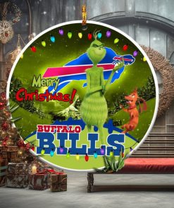 Buffalo Bills NFL Funny Grinch Christmas Ornaments.
