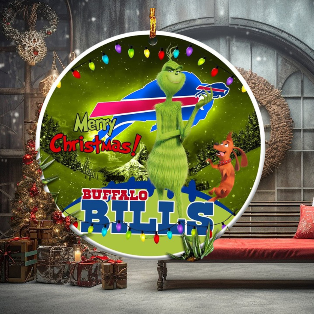 Buffalo Bills NFL Funny Grinch Christmas Ornaments. Buffalo Bills NFL Funny Grinch Christmas Ornaments.