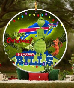 Buffalo Bills NFL Funny Grinch Christmas Ornaments.