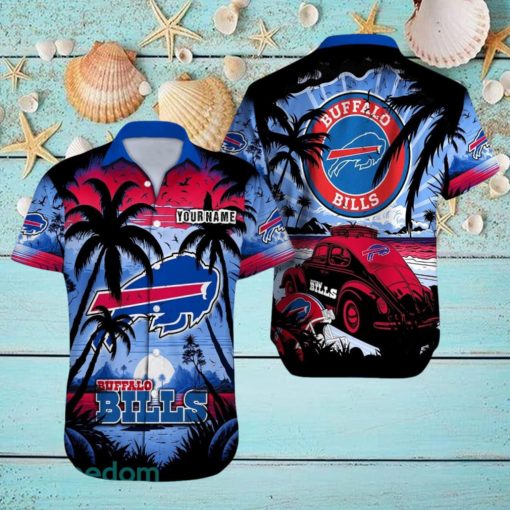 Buffalo Bills NFL Hawaii Shirt Custom Name Car Lover Design For Fans