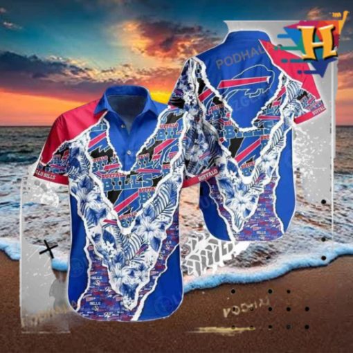 Buffalo Bills NFL Hawaii Shirt Floral Pattern Summer Hawaiian Shirt Best Fans