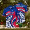 Chicago Blackhawks Short Sleeve Button Up Tropical Shirt Hawaiian Shirt