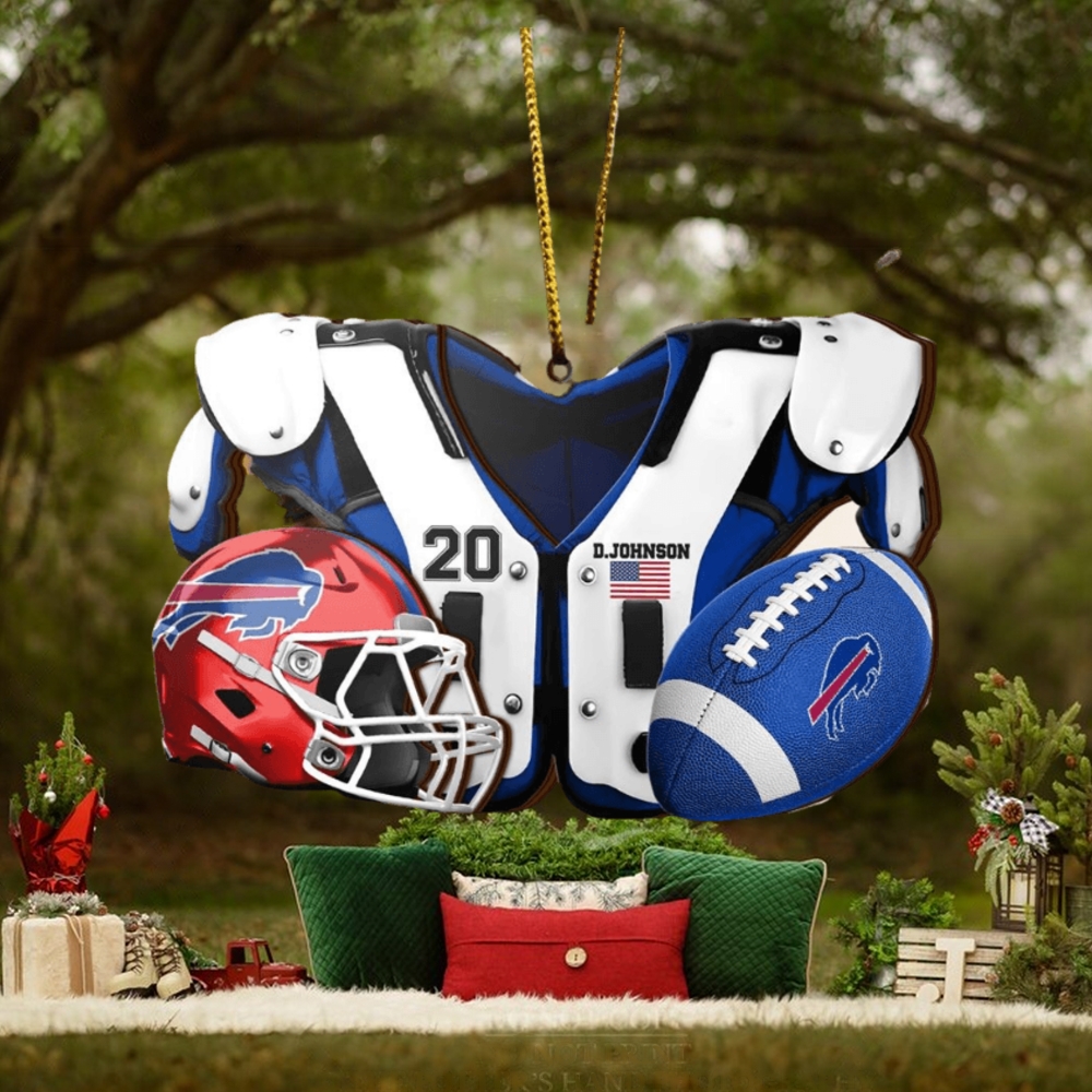 Buffalo Bills NFL Sport Ornament Custom Your Name And Number Buffalo Bills NFL Sport Ornament Custom Your Name And Number