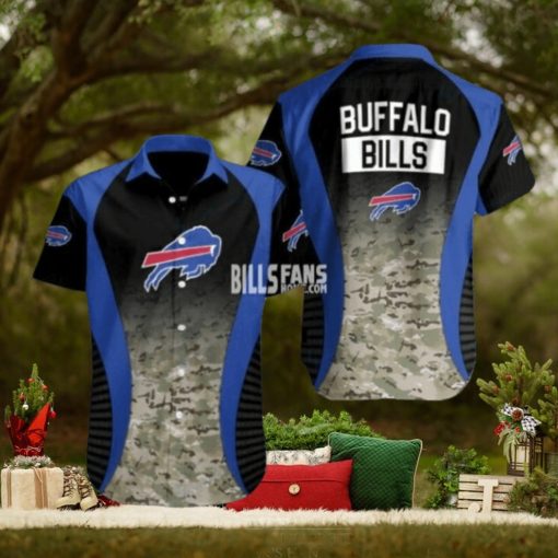 Buffalo Bills NFL custom Camo shadow Men’s Button Shirts for fan v1