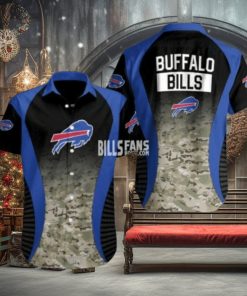 Buffalo Bills NFL custom Camo shadow Men’s Button Shirts for fan v1