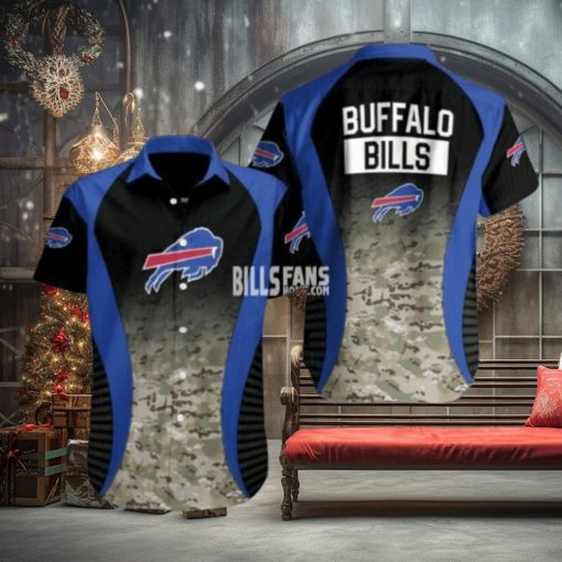 Buffalo Bills NFL custom Camo shadow Men’s Button Shirts for fan v1