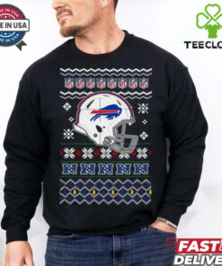 Buffalo Bills NFL football Christmas helmet shirt