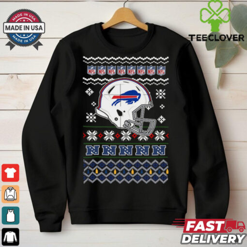 Buffalo Bills NFL football Christmas helmet shirt