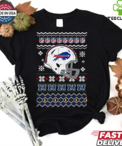 Buffalo Bills NFL football Christmas helmet shirt
