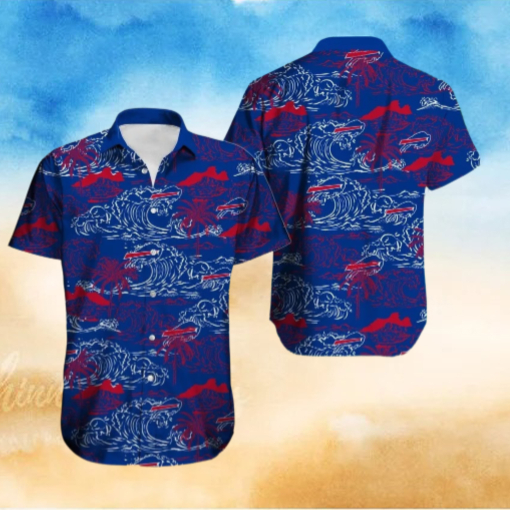 Buffalo Bills Ocean Wave Scenic Hawaiian Shirt Buffalo Bills Ocean Wave Scenic Hawaiian Shirt