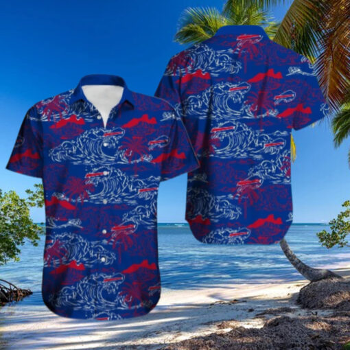 Buffalo Bills Ocean Wave Scenic Hawaiian Shirt