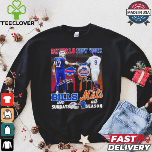 Buffalo Bills On Sundays X New York Mets All Season Shirt