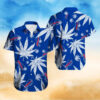 Buffalo Bills Palm Stripe Hawaiian Shirt
