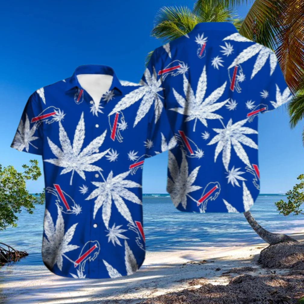 Buffalo Bills Palm Paradise Blue Hawaiian Shirt Buffalo Bills Palm Paradise Blue Hawaiian Shirt