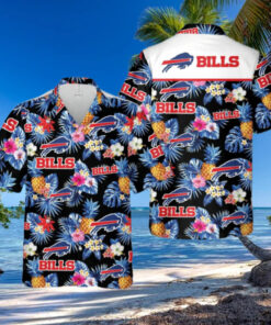 Buffalo Bills Pineapple Paradise Floral Hawaiian Shirt