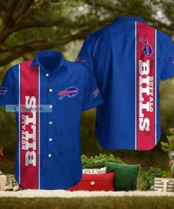 Buffalo Bills Plain Blue Basic Sport Hawaiian Shirt