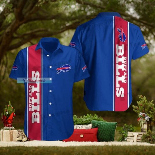 Buffalo Bills Plain Blue Basic Sport Hawaiian Shirt