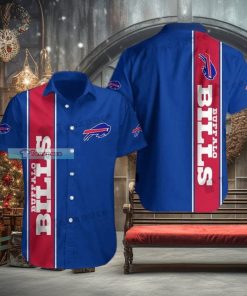 Buffalo Bills Plain Blue Basic Sport Hawaiian Shirt