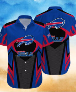 Buffalo Bills Power Stripe Hawaiian Shirt