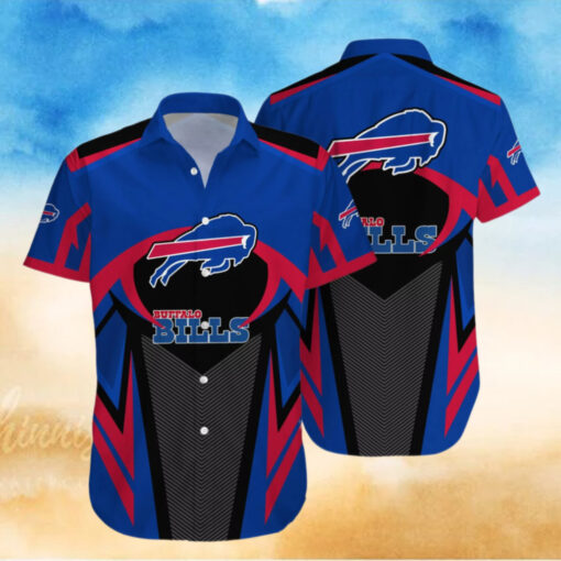 Buffalo Bills Power Stripe Hawaiian Shirt